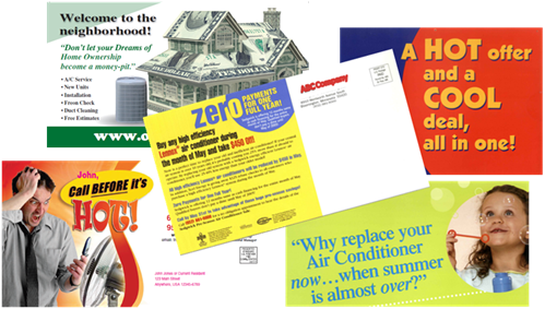 Postcards Direct Mail plus Online Marketing
