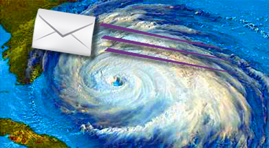 direct mail vs. hurricane season