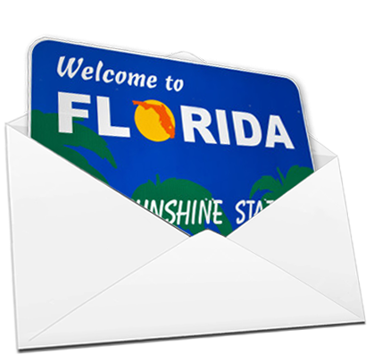 Florida Direct Mail Sign in Envelope
