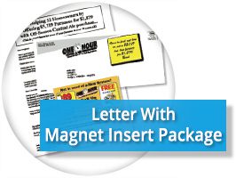 Direct Mail Letter w Magnet Insert Package