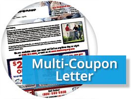 Direct Mail Letter w Multi Coupon