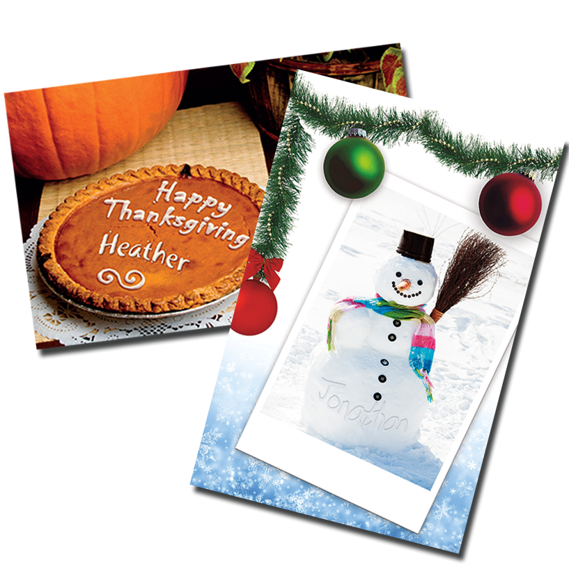 Holiday Uimage Pictoral Text Sample Covers - Autumn direct mail