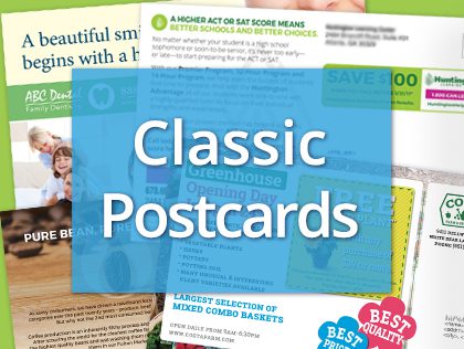 classic direct mail postcards