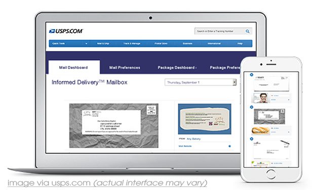 Interface - USPS Informed Delivery™