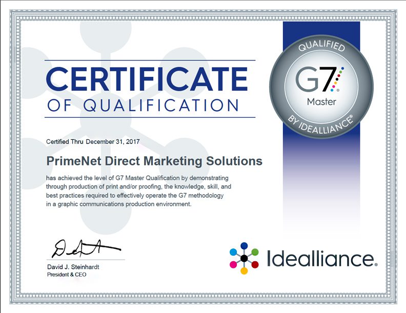 G7 2017 Master Qualified Printer