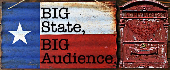 Direct Mail TX, Texas, Dallas, Houston, Amarillo, Fort Ft Worth, Austin, San Antonio, El Paso, Arlington, Waco, Lubbock, Plano, Corpus Christi, Irving, Katy, Galveston, Abilene, Round Rock, The Woodlands, Sugarland