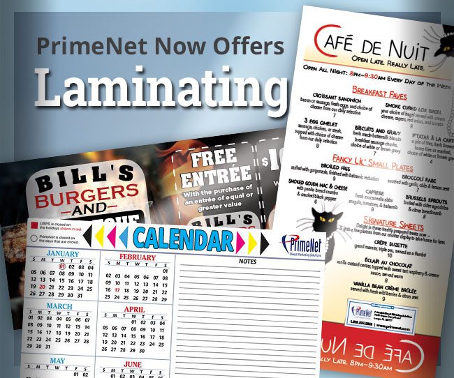 Laminated Postacrds Graphic Linked to Lamination Page