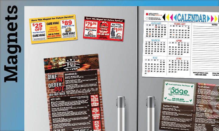 Magnet direct mail add-ons, fridge magnet, business card magnet