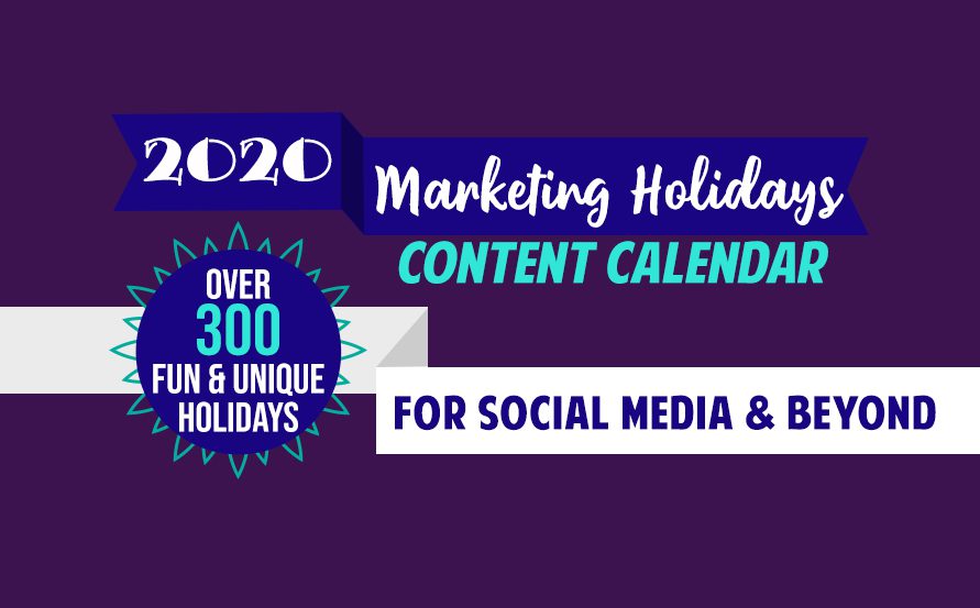 Content Calendar, fun unique holidays, social media content