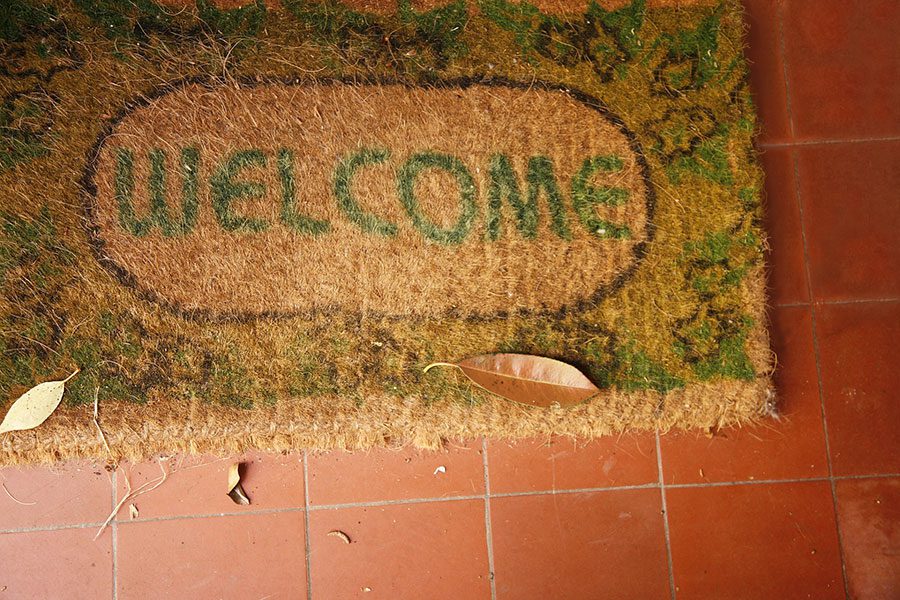 welcome mat mailing lists in the door blog image