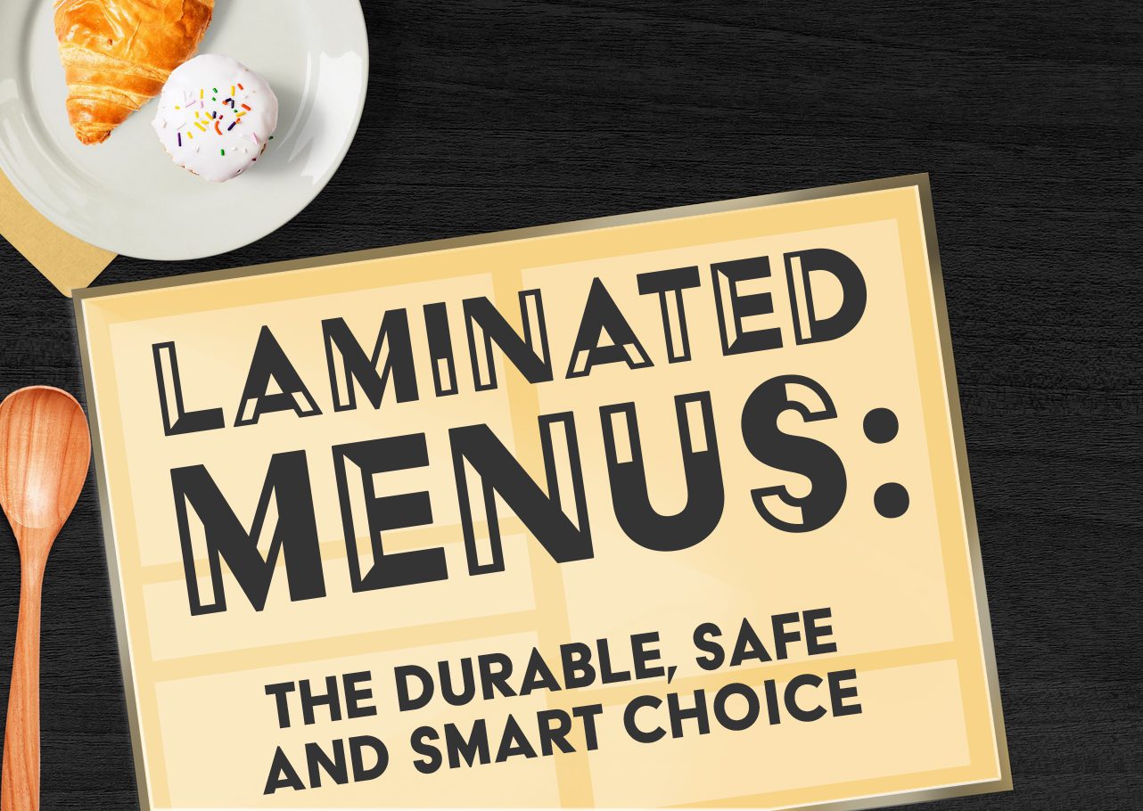 laminated menus, why laminate is important, lamination